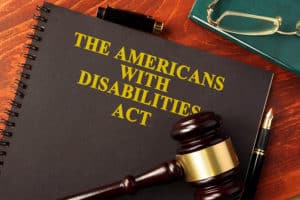 Book with title The Americans with Disabilities Act (ADA).